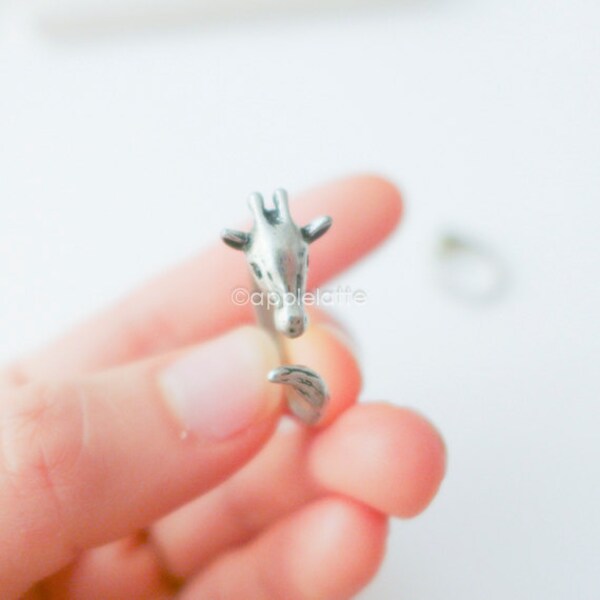 giraffe ring, ring size 5 ~ 9 us