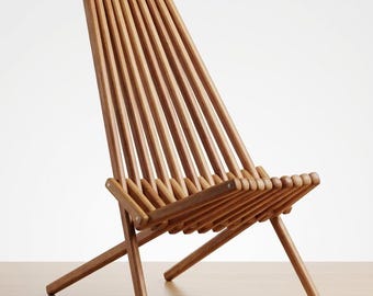 Folding Beech Wood Kentucky Stick Chair for Patio and Lawn