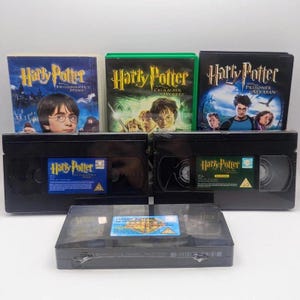 Harry Potter VHS Trilogi Samlingsset Nytt fabriksförseglat De vises sten