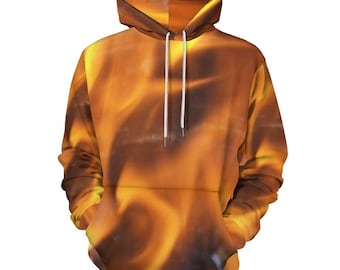 Sudadera con capucha para hombre de 230 g/m² con capucha de doble capa (estampado integral). ¿Hace calor aquí o solo me lo parece a mí? dianemarie9d9