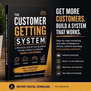 Customer Acquisition System for Small Business, Lead Generation & Marketing Workbook PDF