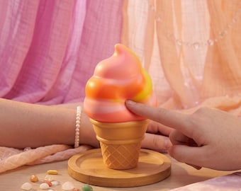 IJshoorntje knuffel, langzaam terugverend sensorisch fidget, schattig dessertcadeau