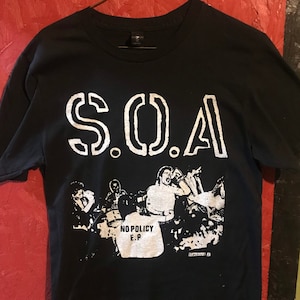 SOA T-shirt - state of alert - 80’s straight edge hardcore
