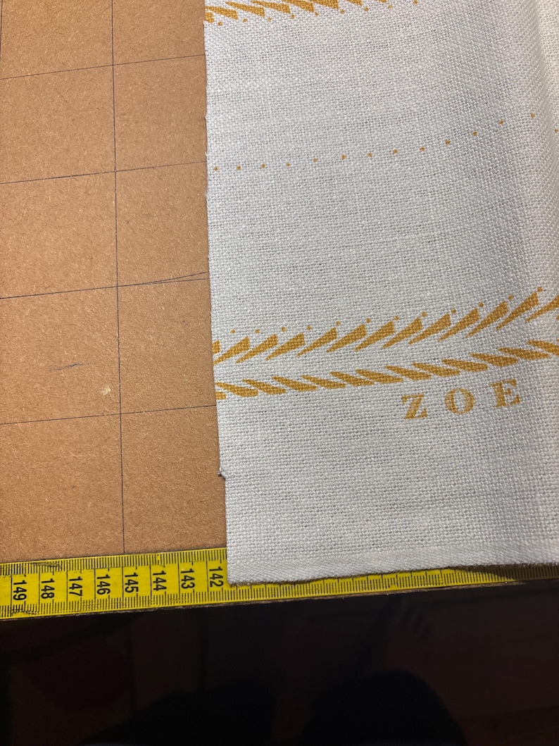 Zoe Glencross Feather Blade Yellow Ochre. 53cm Wide X 142cm Long ...