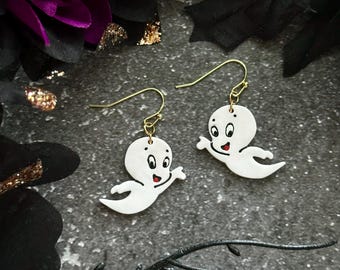 Friendly Ghost Earrings - 14k Gold Plated