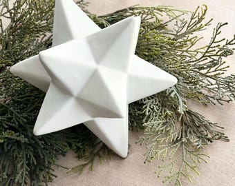Ceramic Moravian Star Table Decor