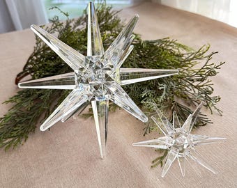 Large Moravian Star Table Decor - Clear