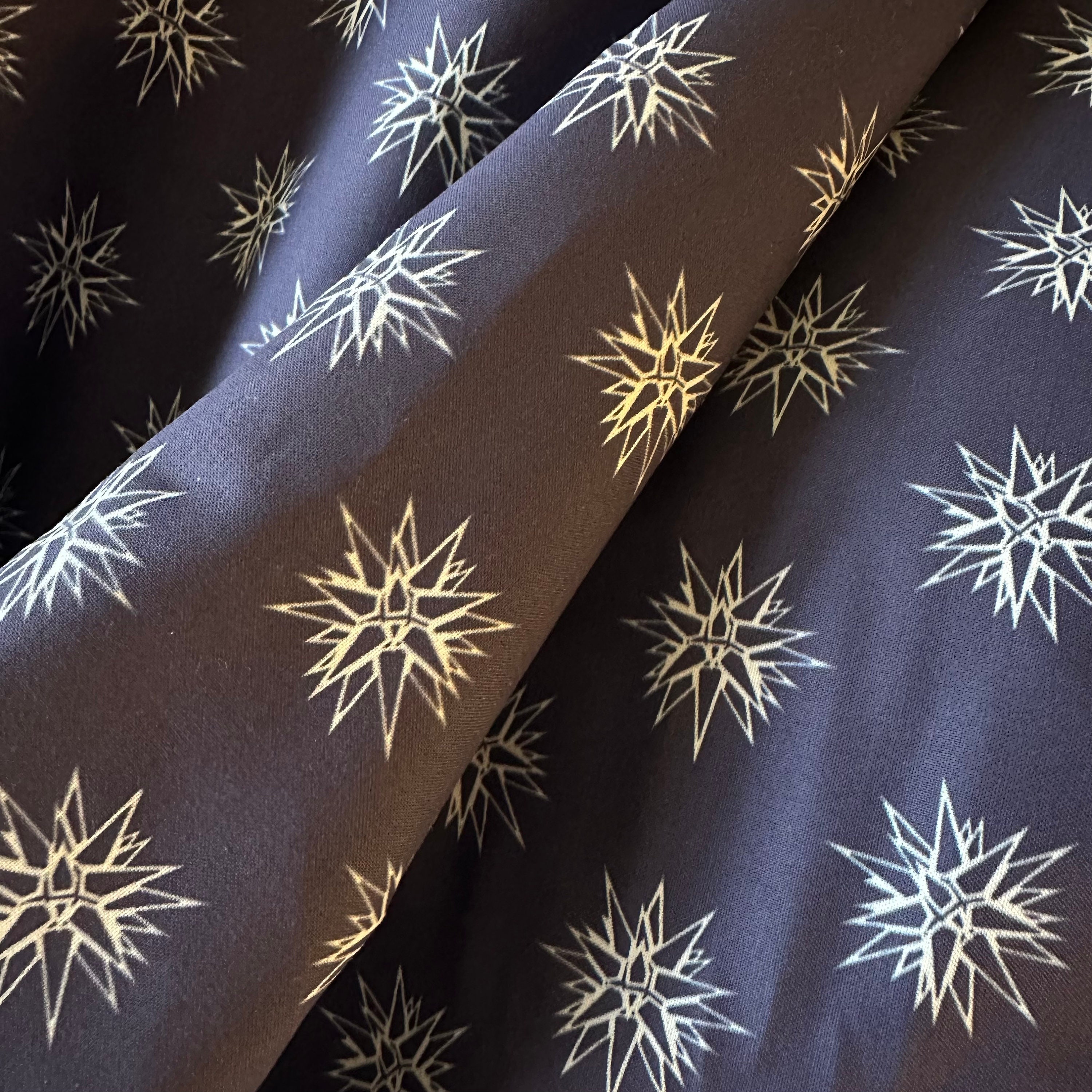 Moravian Star Fabric, Wallpaper and Home Decor