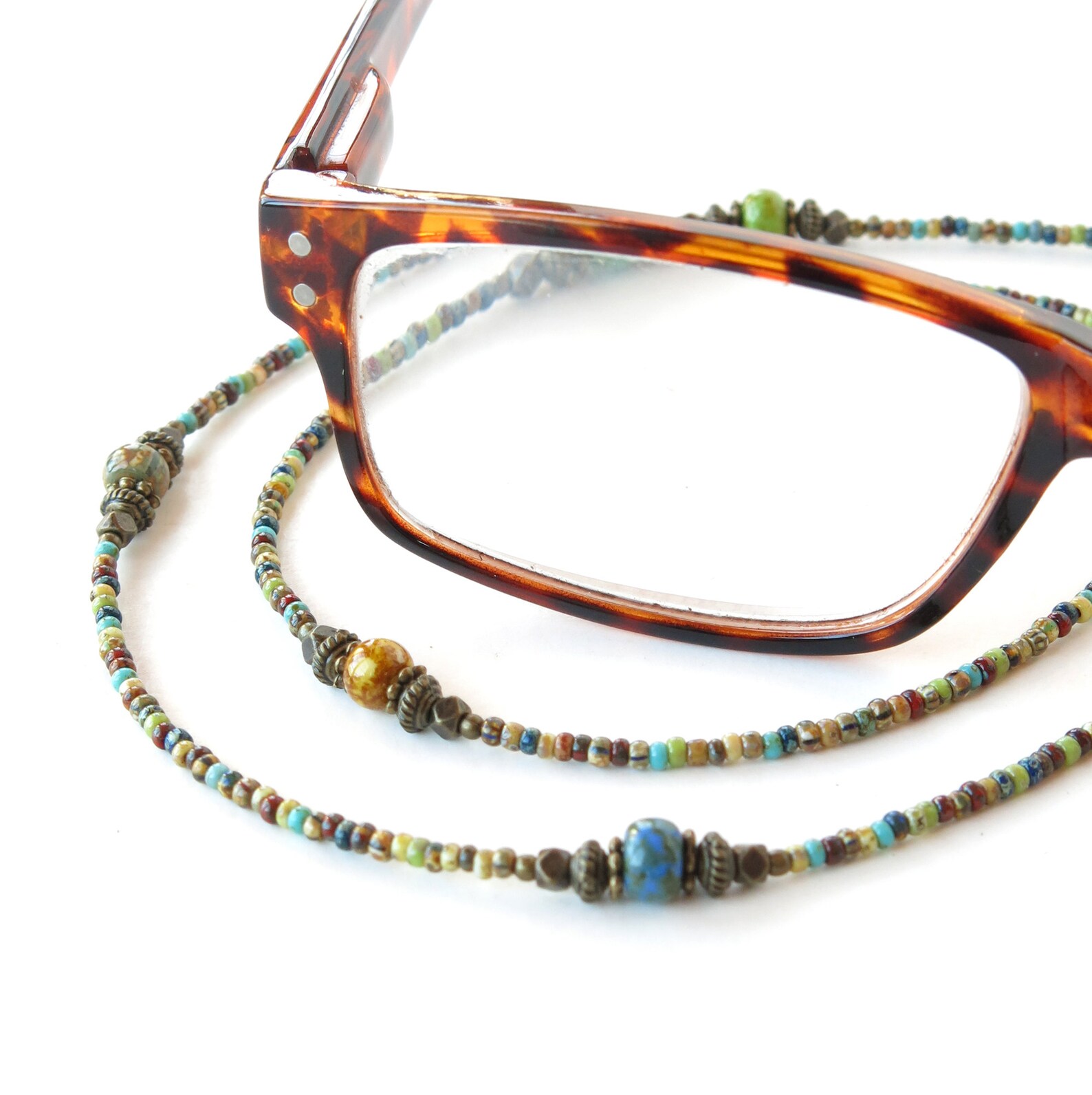 Glasses Chain Beaded Eyeglass or Face Mask Lanyard Necklace Etsy