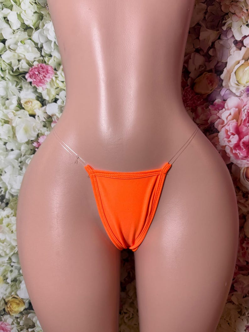 Exotic Dancewear - Invisible String Thong - Sculpting Shine, For Strippers, Bottle Girls, Pole Dancing image 1