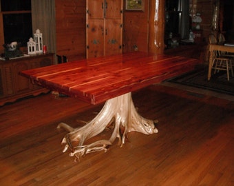Cedar Dining Table Etsy