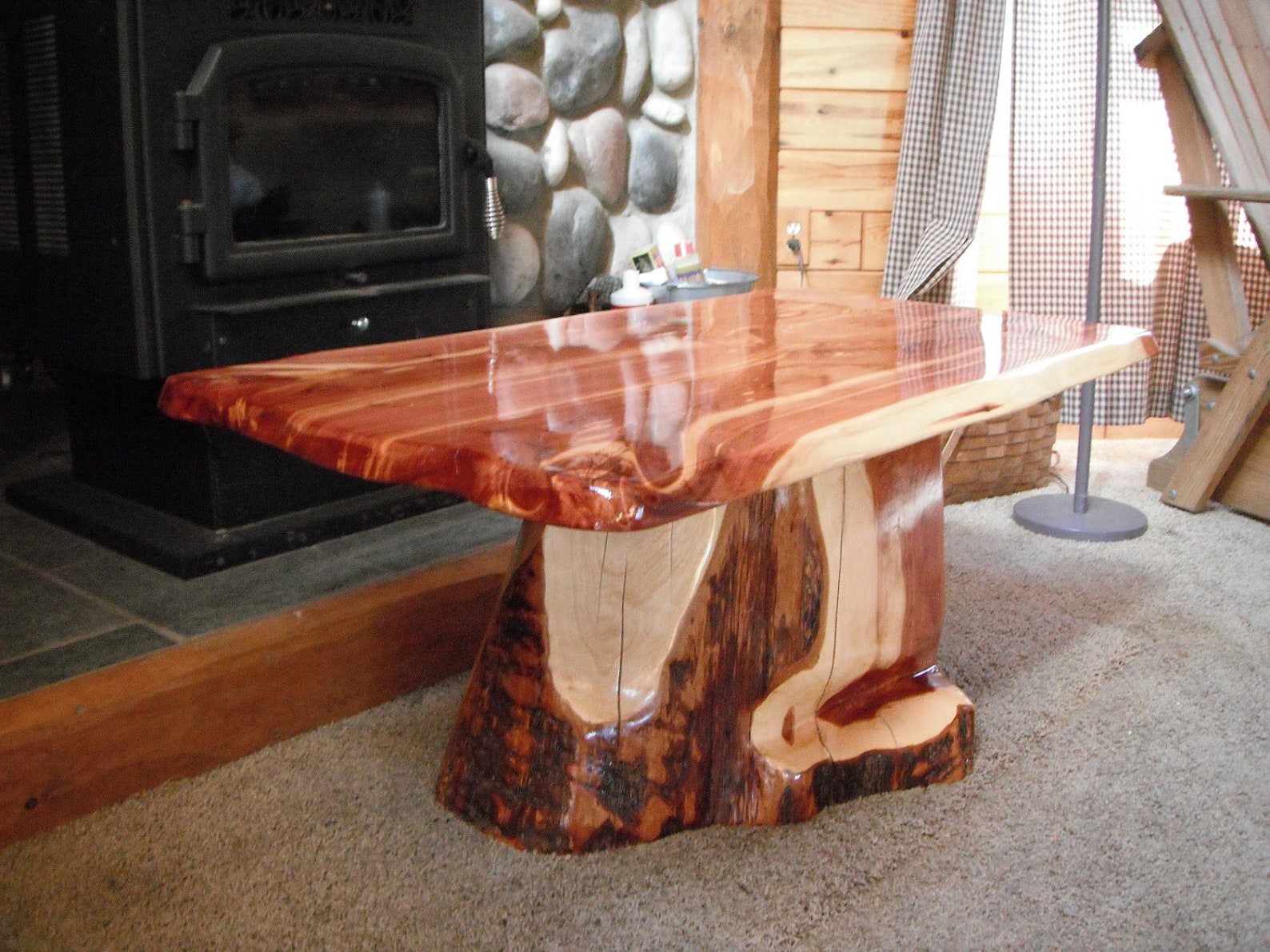 Red Cedar Coffee Table Etsy