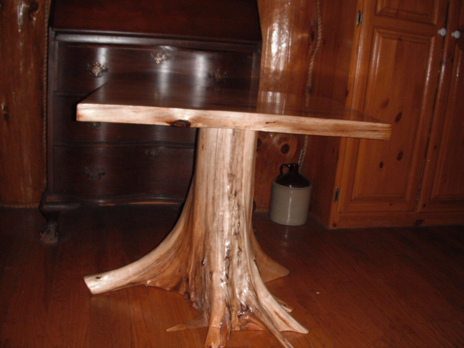 Cedar Stump End Table Etsy