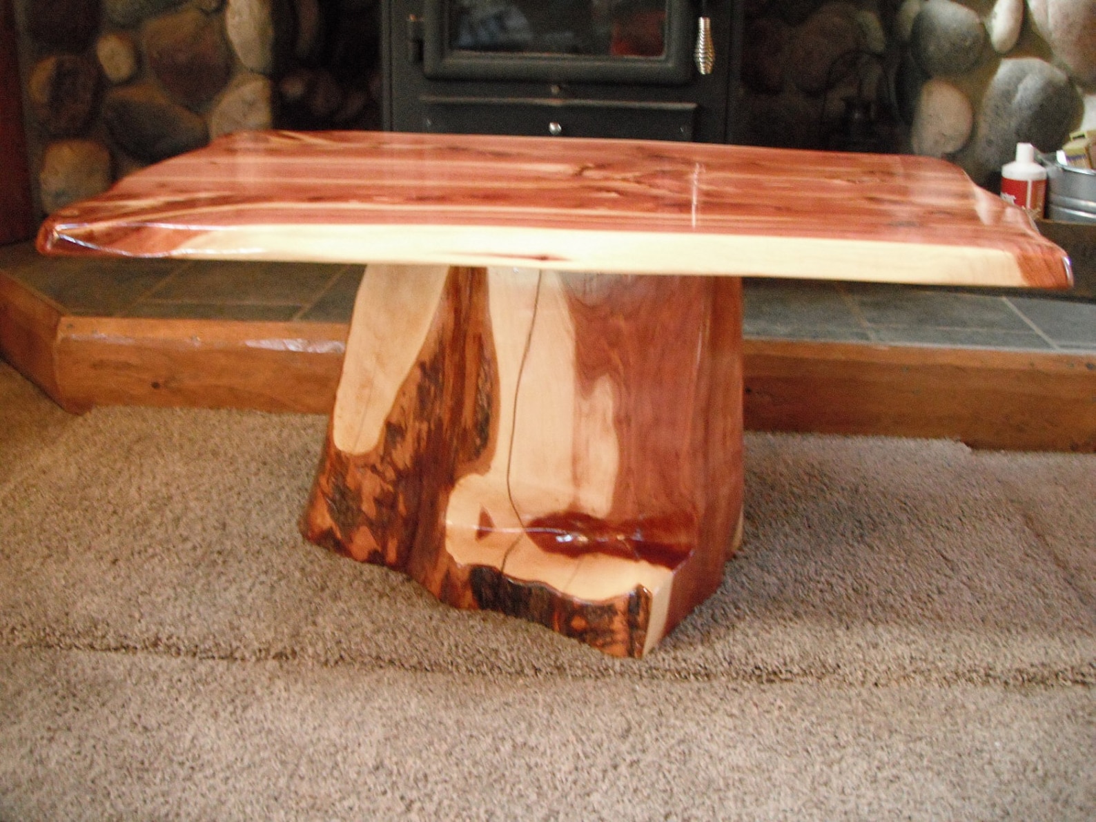 Red Cedar Coffee Table Etsy