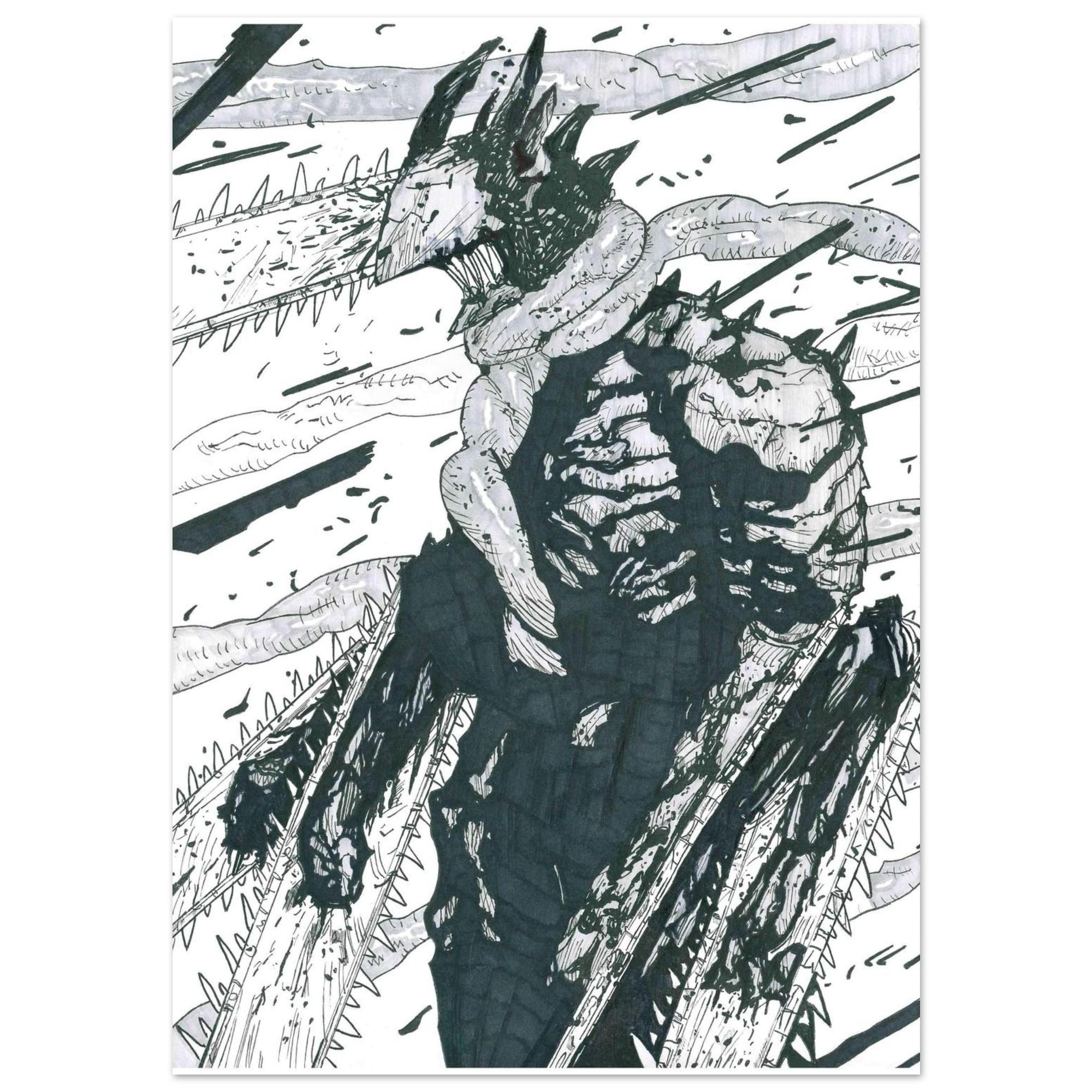 Chainsaw Man Pochita Poster - Etsy