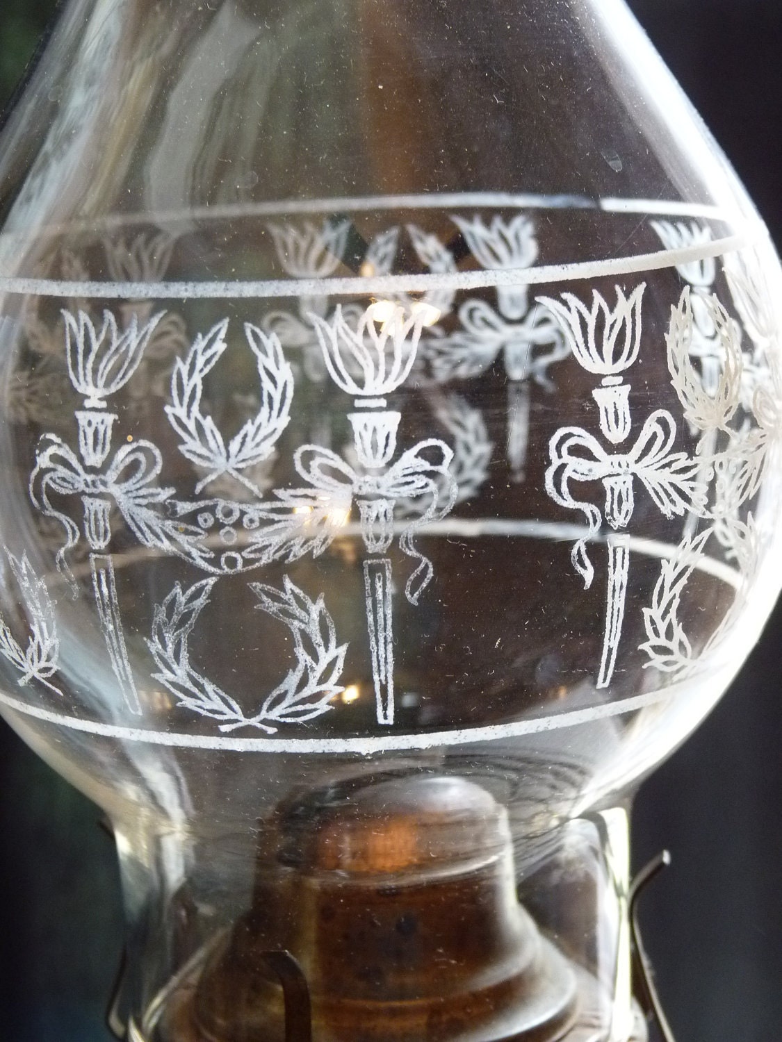 Beaded PEANUT Kerosene Oil LAMP Large Antique Vintage Lighting Etsy