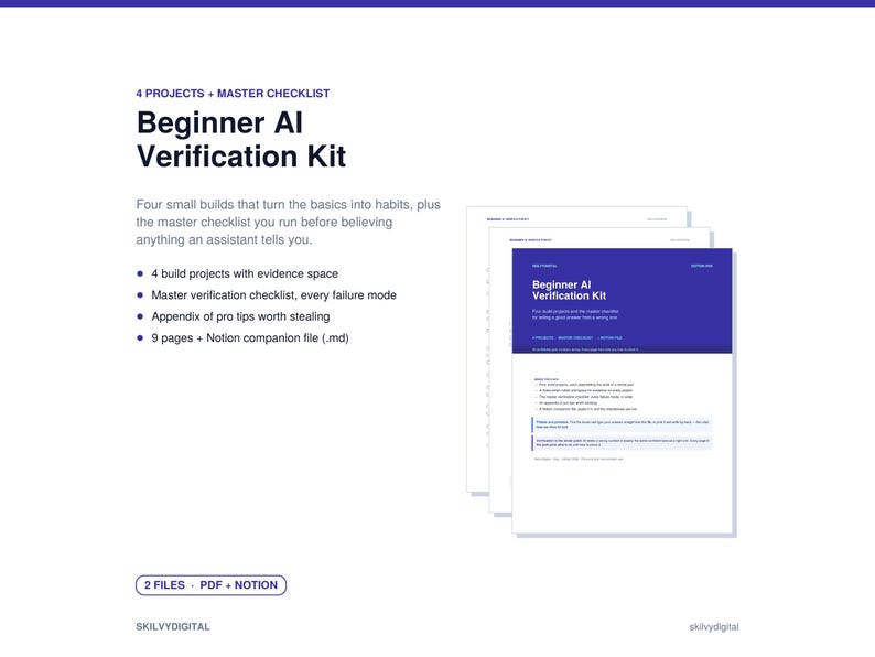 AI for Beginners Bundle | Cheat Sheets, Examples, Workbook, Fact Check ...