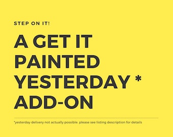 Rush Add-on with Expedited Delivery for watercolor painting  order