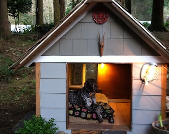 Extra Large Dog House made with 100% reclaimed materials