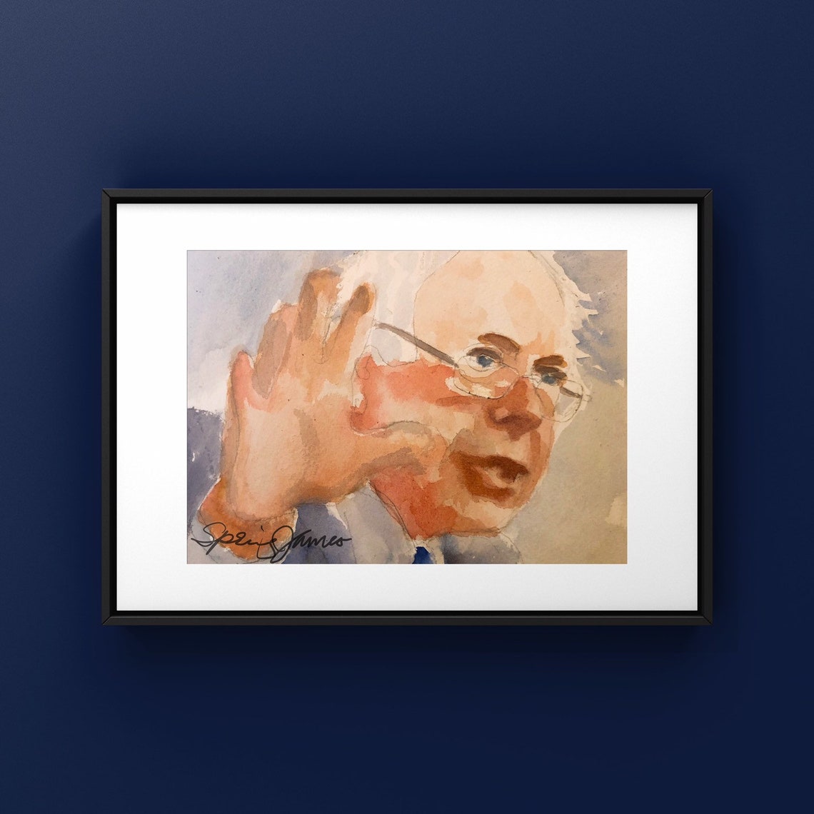 Bernie Sanders Art 8x10 Giclee Print of Original