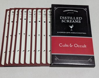 Distilled Screams - Cults & Occult - The Horror Movie and Cocktail Pairing Card Deck