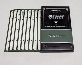 Distilled Screams - Body Horror - The Horror Movie and Cocktail Pairing Card Deck