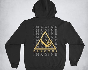 Imagine Dragon Hoodie, Vintage Imagine Dragon Sweatshirt, Imagine Dragon Tour 2023 T-Shirt, Band Tour Shirt, Gift For Men