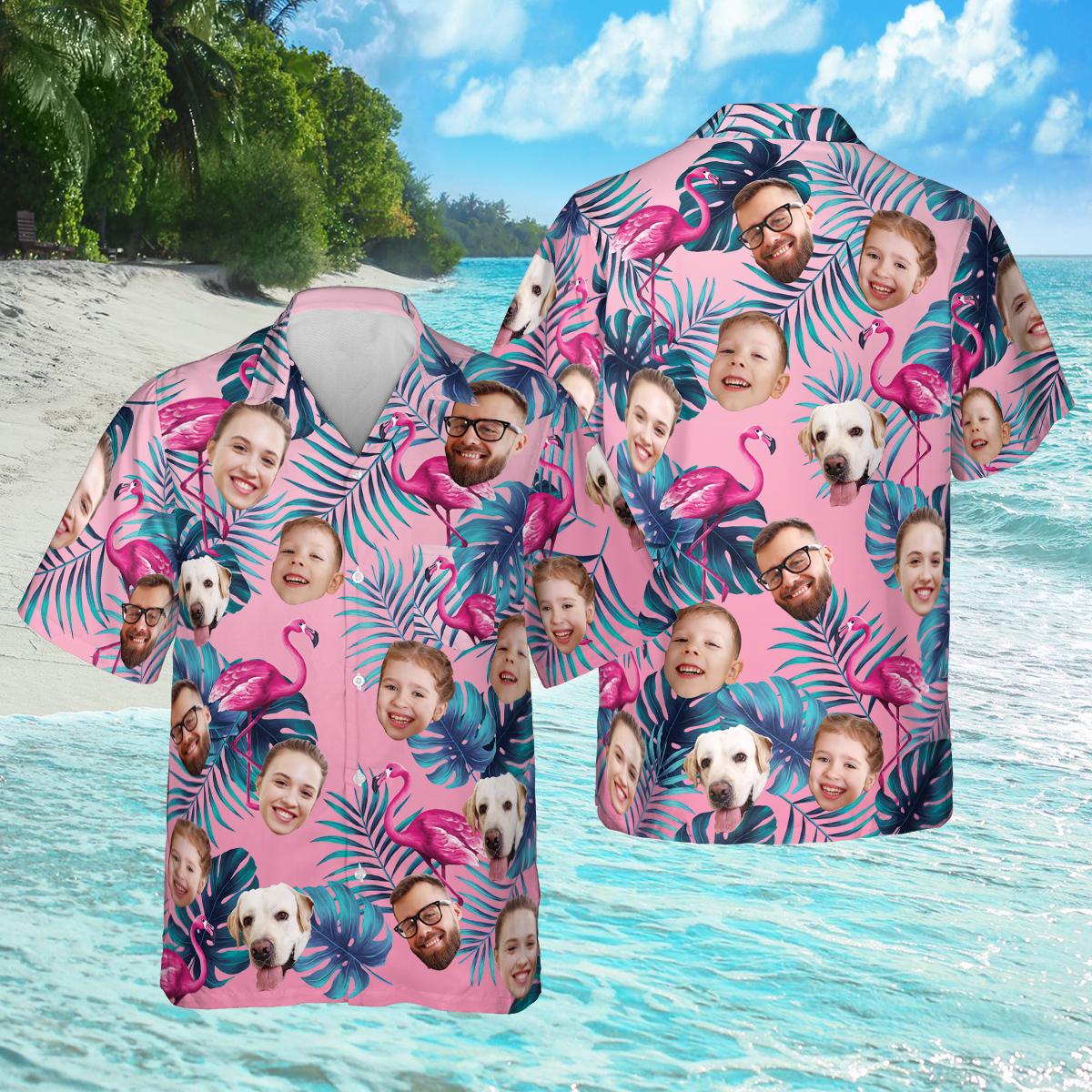 Custom Face Hawaan Shrt, Custom Photo Hawaan Shrt, Photo Shrt