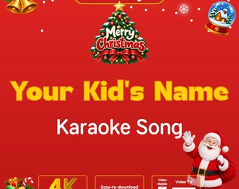 Christmas Karaoke Video for Kids | Custom Name Christmas Song