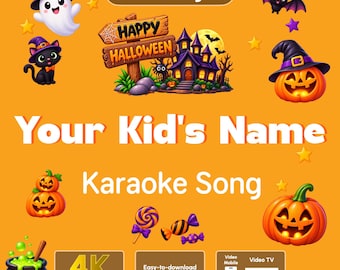 Halloween Karaoke Video for Kids | Custom Name Spooky Song