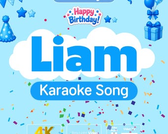 Birthday Song Gift for LIAM | Karaoke Kids Video with Lyrics