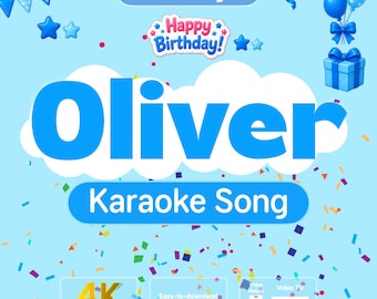 Birthday Song Gift for OLIVER | Karaoke Kids Video with Lyrics