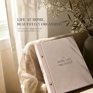 Home Management Binder | Household Organizer, Important Documents, Inventory, Budget, Insurance & Life Admin Planner