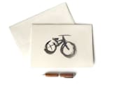 bike card // hand painted card