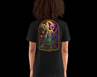 Let Your Love Evolve Stained Glass Shirt | Faith-Inspired Christian Wearable Art