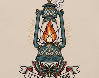 Let Your Soul Shine Christian Shirt | Oil Lamp Faith-Inspired Wearable Art