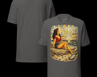 Just Talk Christian Shirt | Vintage Tattoo-Inspired Faith Wearable Art