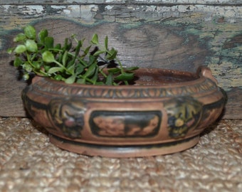Roseville Florentine Console Bulb Bowl Planter Vintage Pottery
