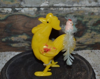 Rosbro Rooster Candy Container Easter Decor Vintage Easter