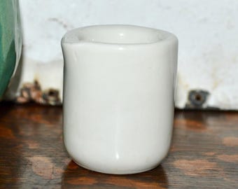 White Individual Ironstone Creamer Restaurant