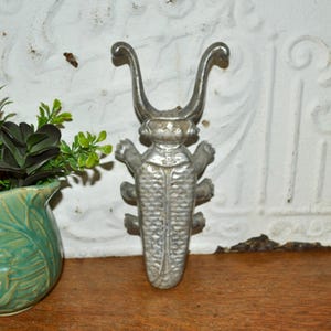 Vtg Cast Aluminum Scarab Beetle Bug Boot Jack Boot Remover Decorative