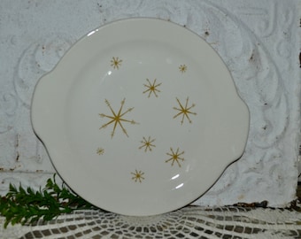 Star Glow Round Platter Chop Platter Cake Plate Royal China