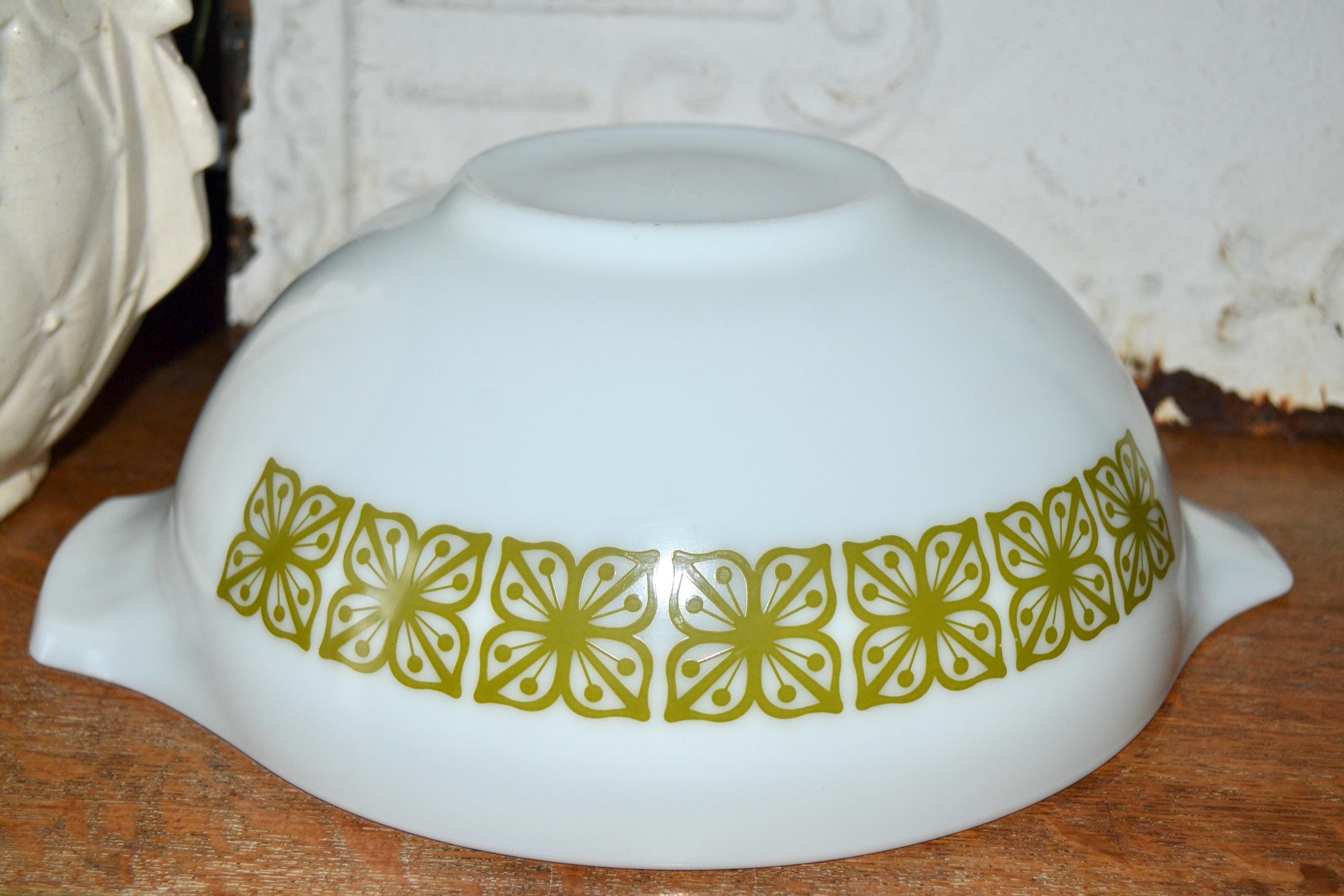 Pyrex Verde Square Mixing Bowl Set of 4 Green Pyrex 70s Kitchen - Etsy