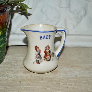 White Ironstone Pitcher Small Creamer