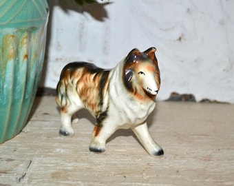 ヴィンテージ コリーの置物 陶器製 犬像 - Etsy 日本