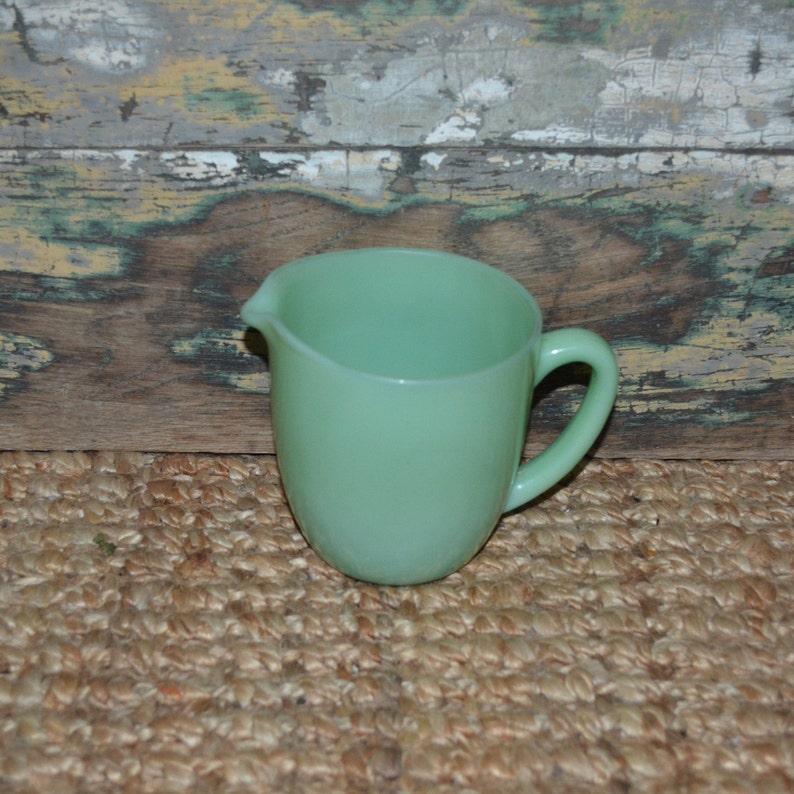Fire King Jadeite Milk Pitcher Jadeite Pitcher Mint Green Fire Etsy