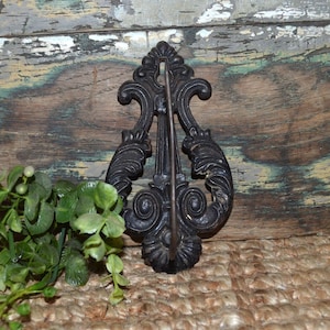 Cast Iron Receipt Holder Black Ornate General Store Office Decor