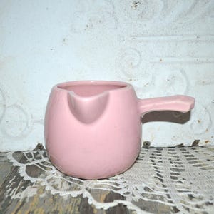 McCoy Pink Krug Stick Griff Keramik