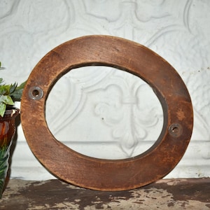 Vintage Wood Hat Brim Mold 7 1/4 B Millinery Supply Hat Form