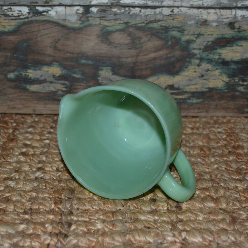 Fire King Jadeite Milk Pitcher Jadeite Pitcher Mint Green Fire Etsy